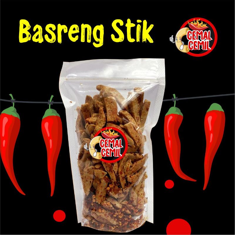 

Camilan Pedas Snack pedas Basreng Stik