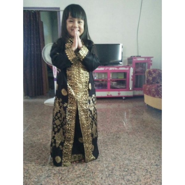 ORDER LINK ANAK MOTIF SONGKET PALEMBANG KURUNG U &amp; GAMIS COUPLE SAMA IBU