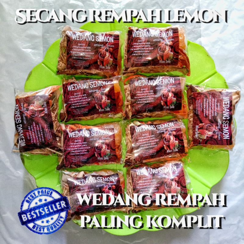 

Wedang SECANG LEMON SEMON Rempah Paling Komplit JSR Khas Solo @1Bks