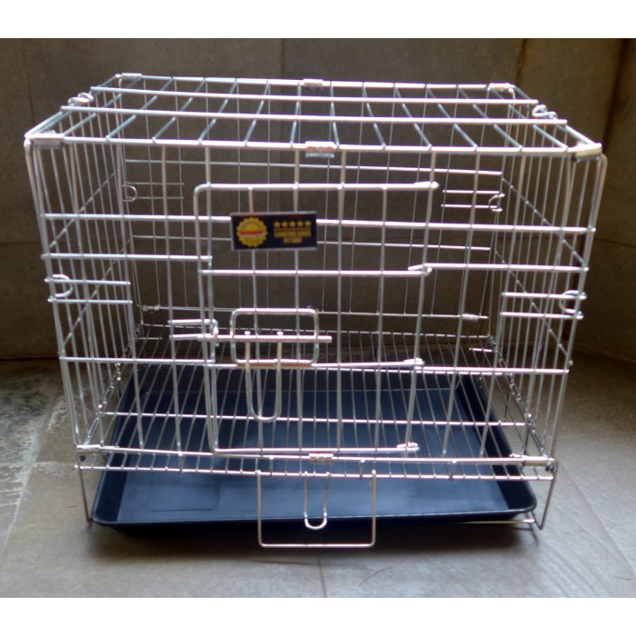 Kandang Lipat Stainless Steel 46 x 30 x 39 SSD-150 Murah