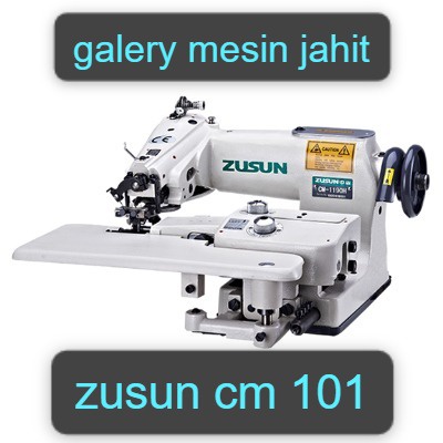 Mesin Jahit Som/Sum Lipat Celana Formal/blindhem stitch sewing merk zusun type cm101  set komplit meja kaki dinamo cervo