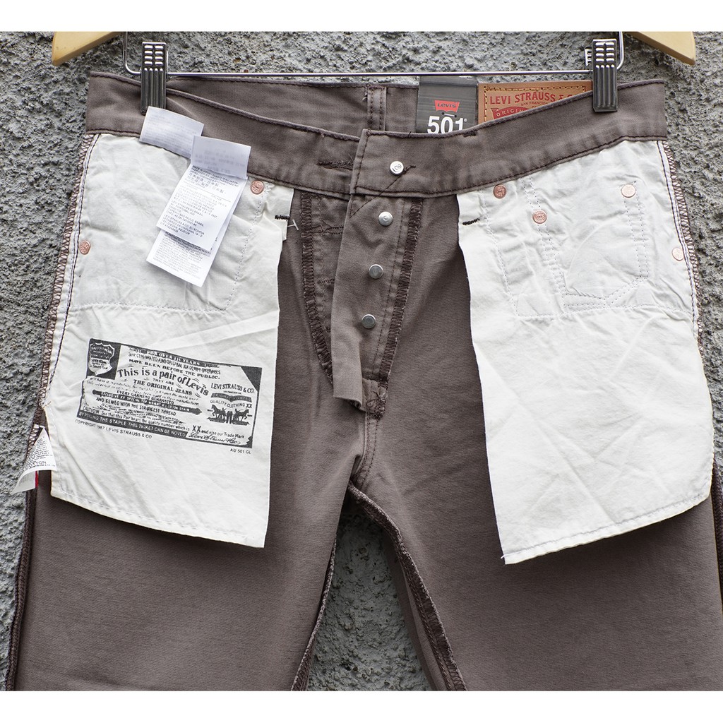 Levi's 501 Japan Kanvas | Celana Panjang Pria | Mocca