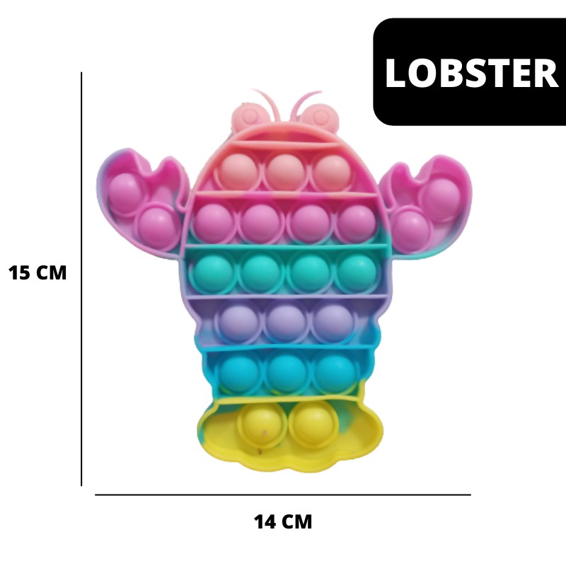(MI) Pop It Rainbow Paddle Colour-LOBSTER