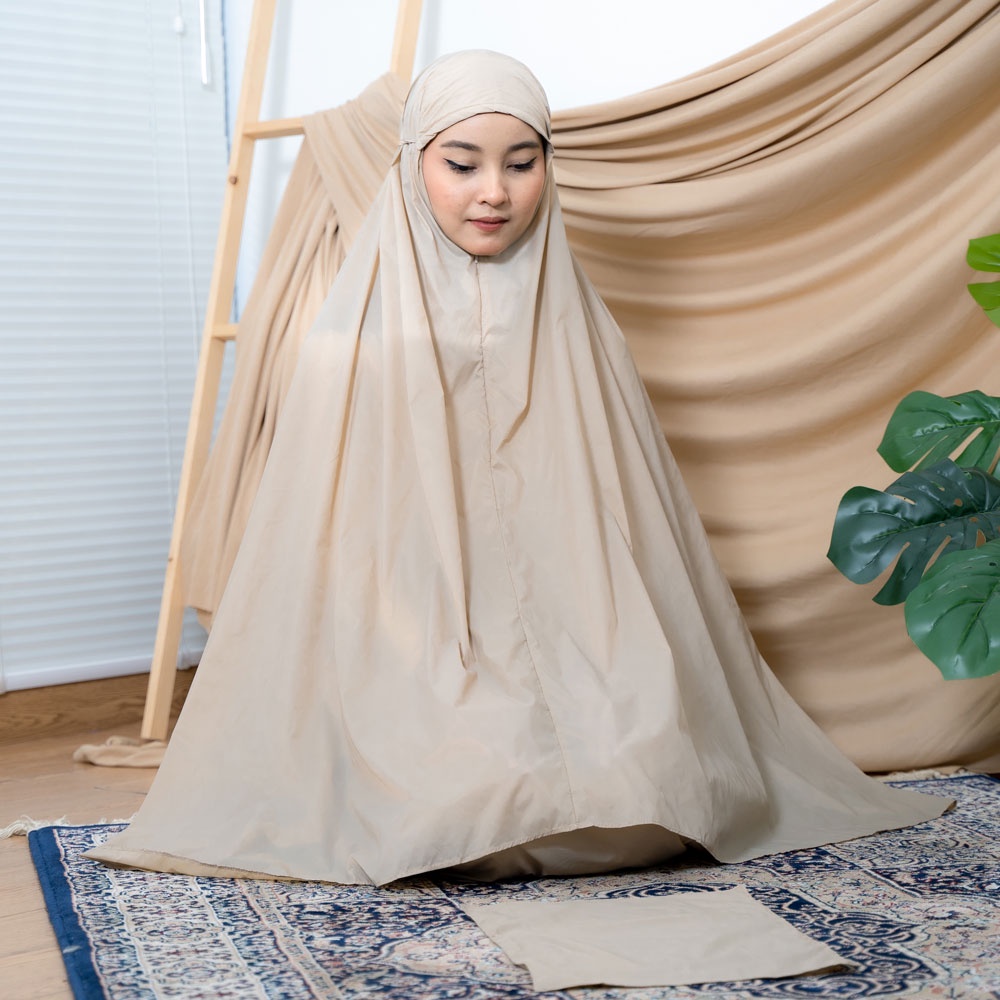 Alif Modern Wear - Mukena Mini Parasut Premium Korea Travel - Khaki