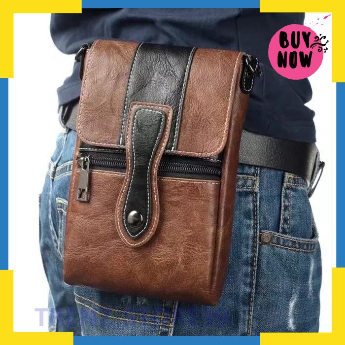 Grosir Tas Selempang Kulit Pria Tas Pinggang Hp 185 Elegan