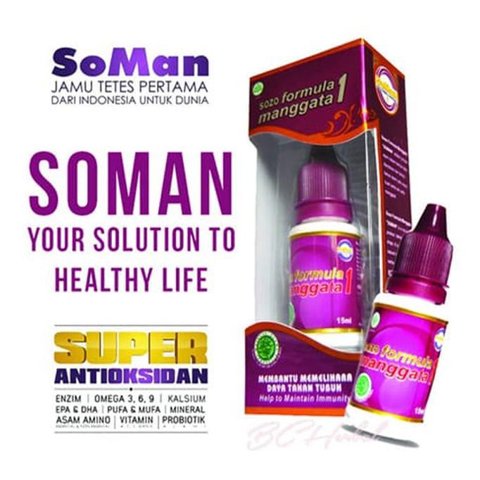 SoMan Formula Manggata Asli dan Termurah - Jamu Tetes Soman 1 (15ML)