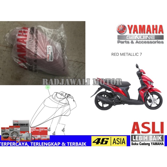 OTOMOTIF AKSESORIS MOTOR RJ2032 SPAKBOR DEPAN MIO SOUL GT 115 MERAH