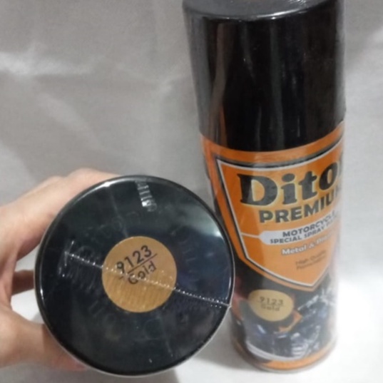 Pilok Pilox DITON Premium Warna GOLD / EMAS (9123) 400cc / 400ml