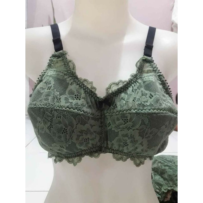 BH Bra Brukat tanpa kawat tanpa busa pakaian dalam wanita
