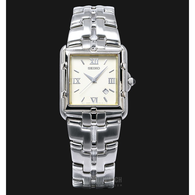 Seiko Classic Original SXE879P1 Ladies White Dial Jam Tangan Wanita SXE879 Kotak