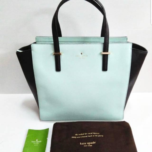 Katespade Ori Hayden Blue Ocean Preloved + Dust bag