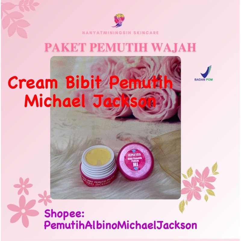 Cream Bibit Pemutih Wajah MichaelJackson Super