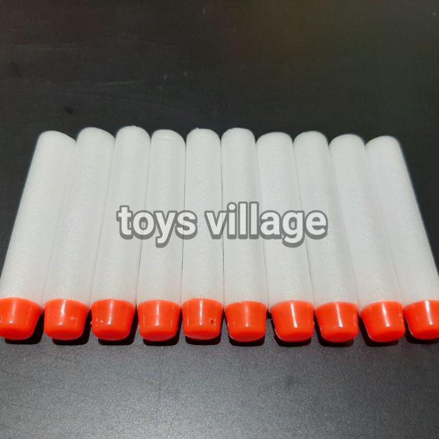 1Pcs/Biji - Peluru Nerf / Nerf Dart Bullet Foam Reffil for Zombie / Modulus N-Strike & Sejenisnya-White