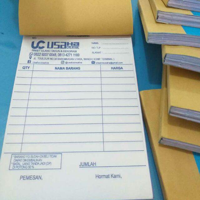 Nota Kontan 1 Ply Ukuran 1 2 F4 Dan 1 2 Premium Class Shopee Indonesia