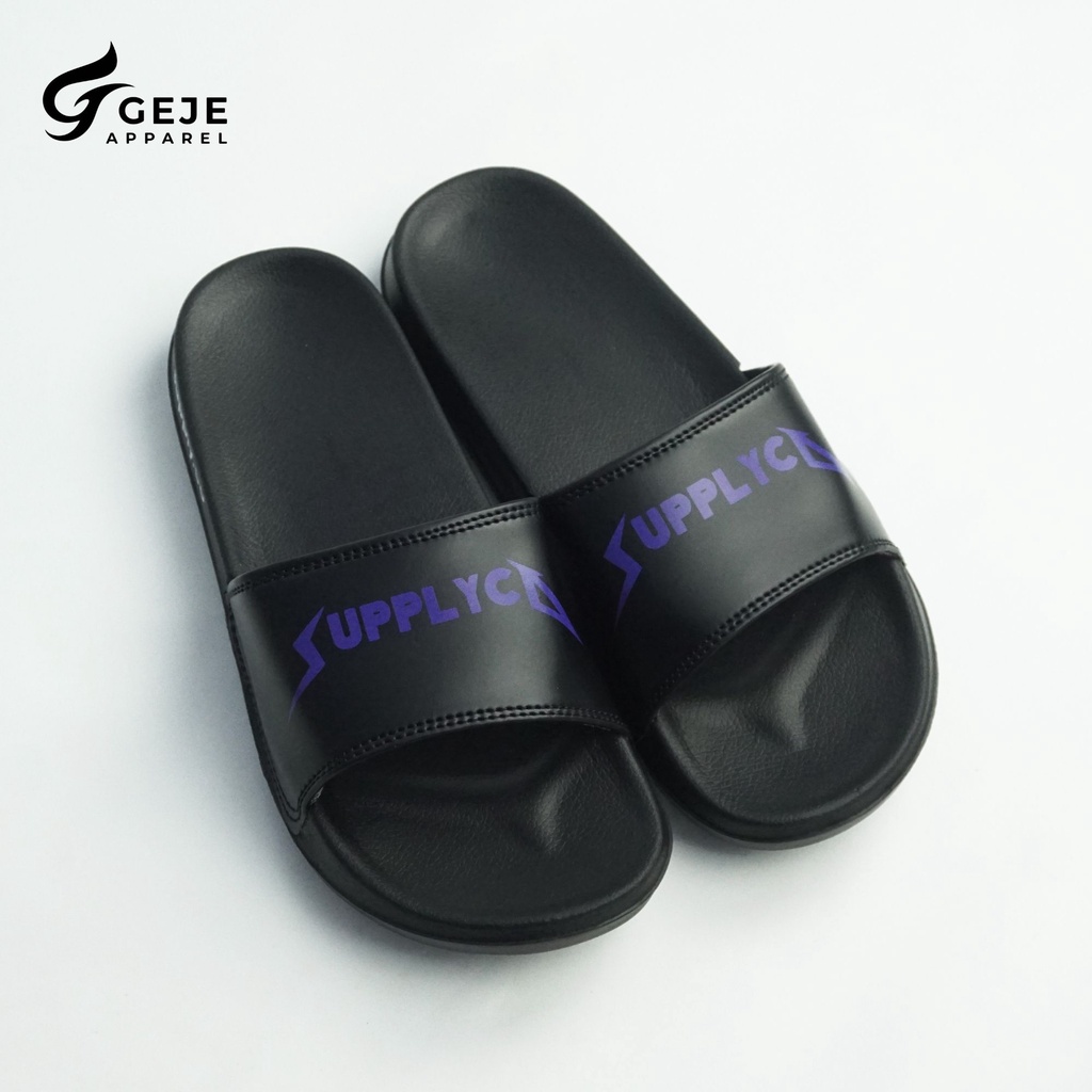 [SDL0008-10] Sandal slop / Sandal Slide / sendal slide slippers  Footwear original Supply.Co-3