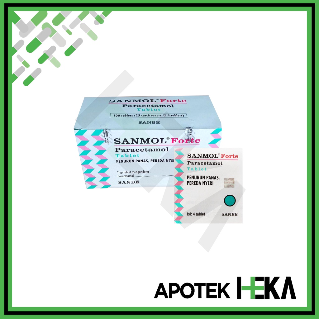 Sanmol Forte Tablet Paracetamol 650 mg Box 25x4 (SEMARANG)