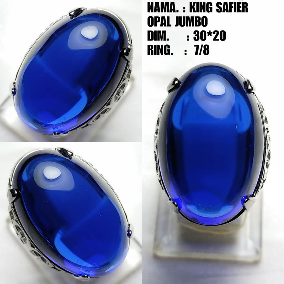 Cincin Batu King Safir Size Jumbo