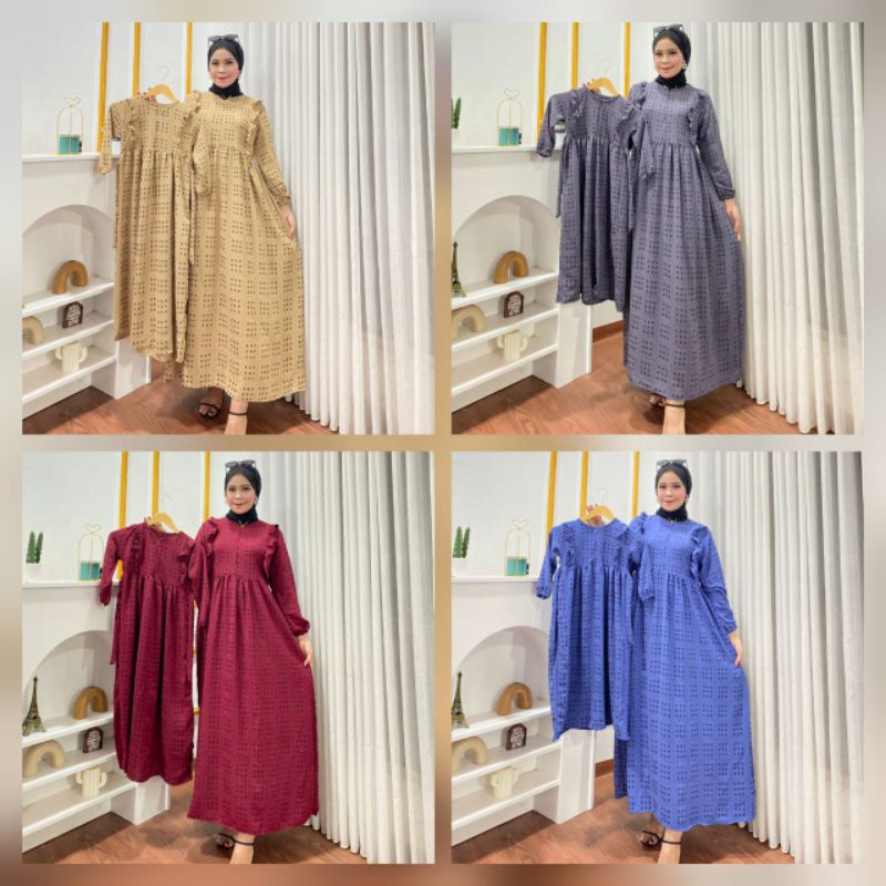 Couple Lebaran Couple ibu anak Couple MIDI DRESS