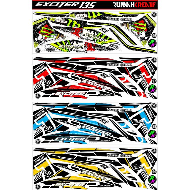 STRIPING MOTOR MX NEW EXCITER.