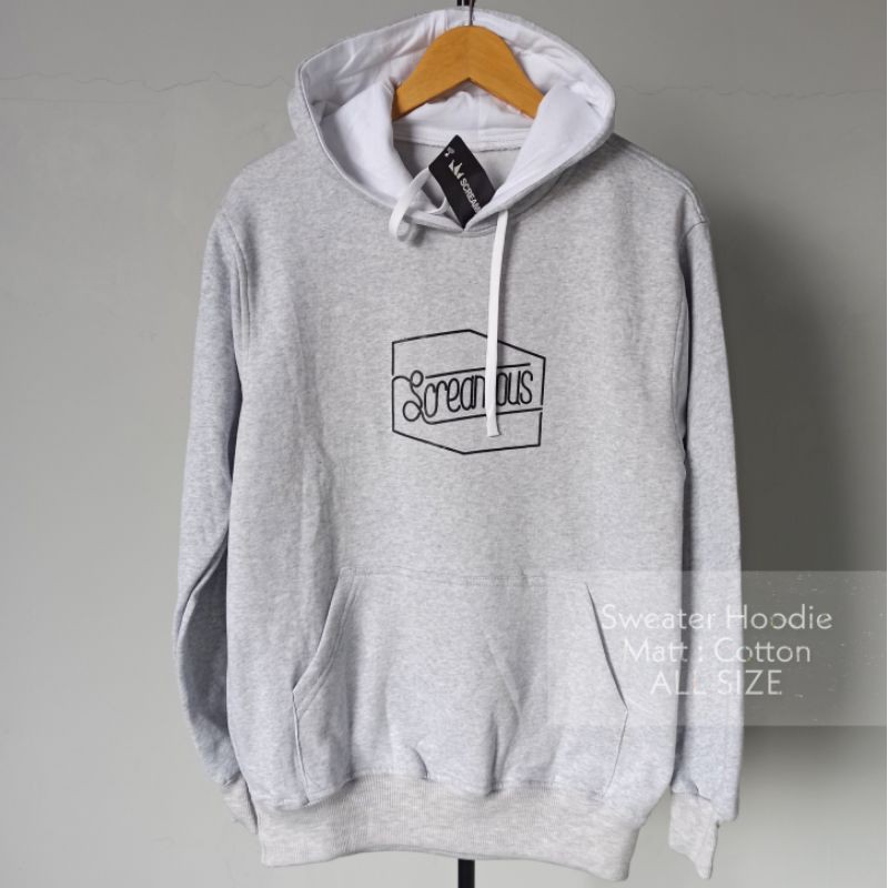 sweater hoodie grey ds