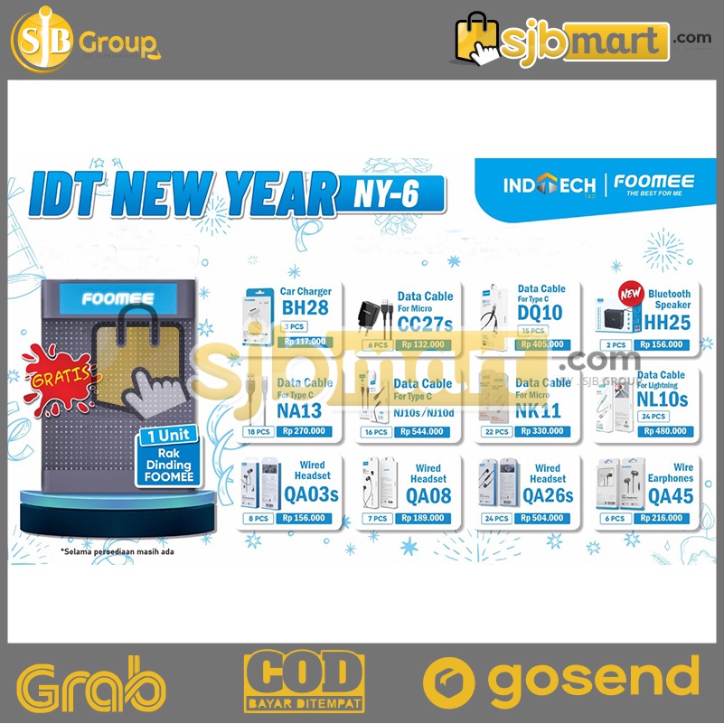 Paket Rak Gantung Foomee + Aksesoris