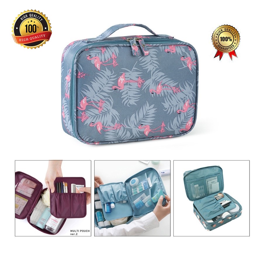 JBI-0206Tas Kosmetik Premium-Organizer Pouch Cosmetic Serba Guna-Travelmate Korean Travel Cosmetic Bag Import-Tas Traveling Kosmetik