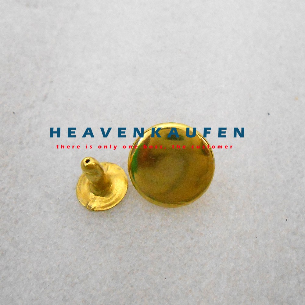 Paku Keling/Rivet Centang 14 mm Gold Harga Per Pack isi 50 pasang