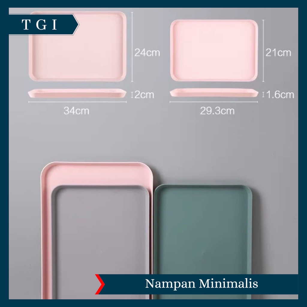 TGI - NAMPAN SAJI BESAR BAKI SAJI MAKANAN DAN MINUMAN / NAMPAN PREMIUM / NAMPAN MAKANAN PLASTIK / FOOD TRAY /  SERVING TRAY