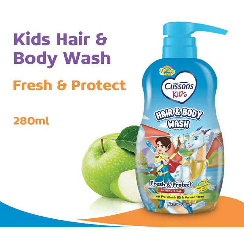 Cussons Kids Hair &amp; Bodywash Pump 280ml