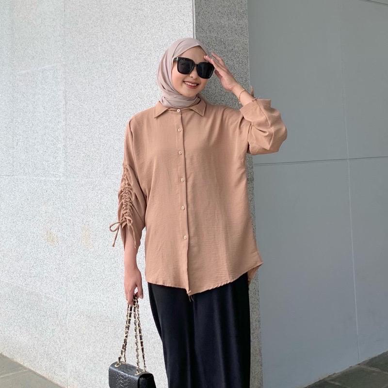 1KG MUAT 5PCS | ZIA SHIRT TOP BLOUSE SERUT AIRFLOW CRINKLE HITS OOTD FASHION WANITA TERBEST SELLER