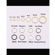 20 gram Ring Aksesoris Nikel warna Silver Emas