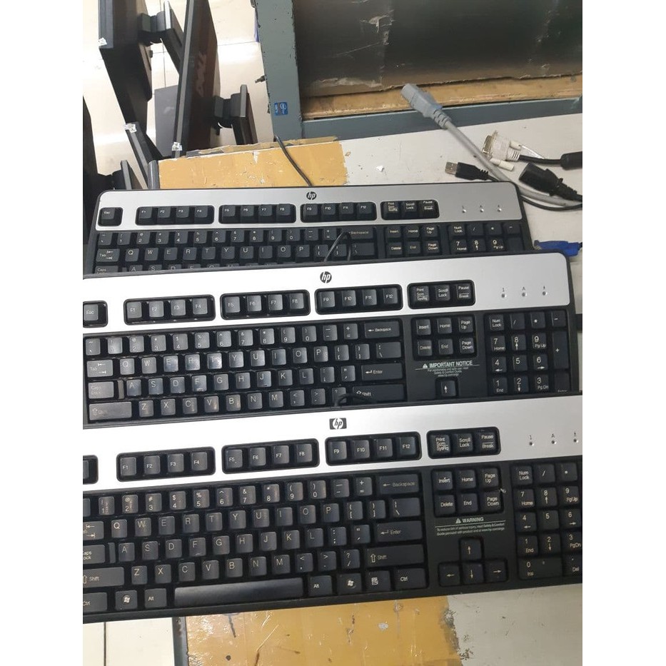 Keyboard HP IMPORT/ PC build up asli original HP like new Murah meriah keyboard hp hitam putih asli original