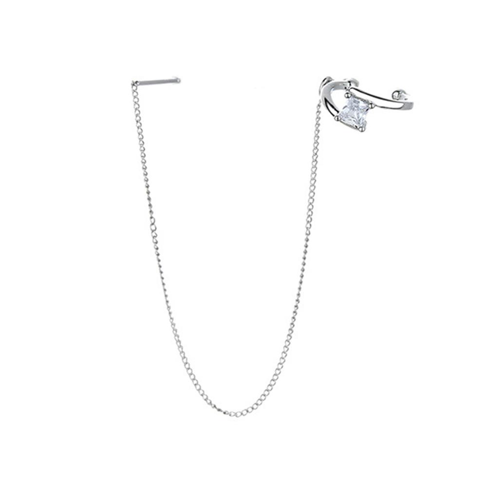 Timekey 1pc Anting Tusuk Rantai Gantung Desain Petir Gaya Simplepopuler Untuk Wanita A2K6