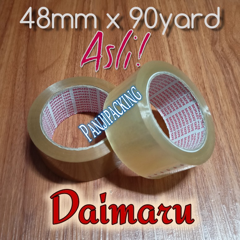 

Lakban Daimaru Bening / coklat tebal OPP tape super ready 48mm x 90Y