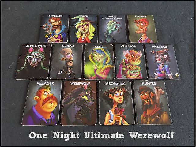 Board Game Ultimate Warewolf Mainan Kartu One Night Series Ultimate Warewolf Murah Card Game