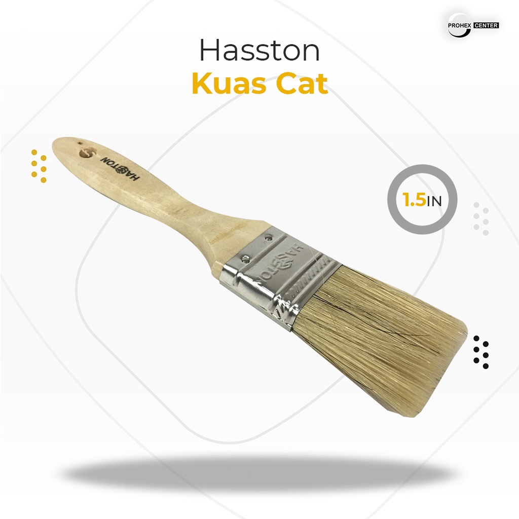 Kuas Cat 1.5&quot; Kuas Tembok Gagang Kayu Kuas Murah Ecer Kuas Cat Tembok