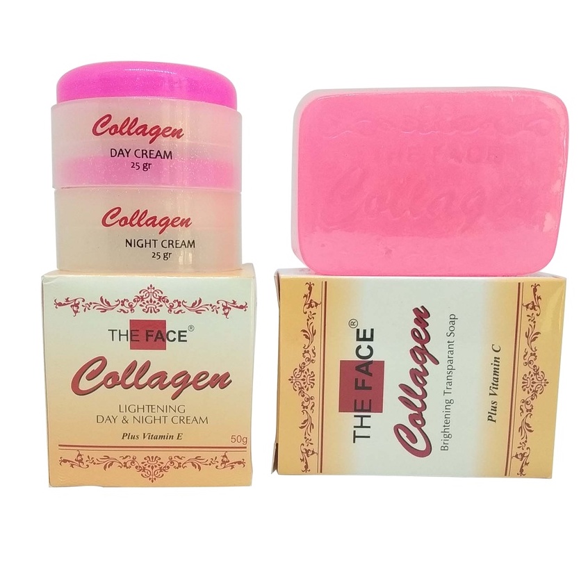 ⭐BAGUS⭐ [BPOM] THE FACE Skincare All Series | Temulawak | Collagen Sabun Day Night Cream Paket Krim Toner Serum