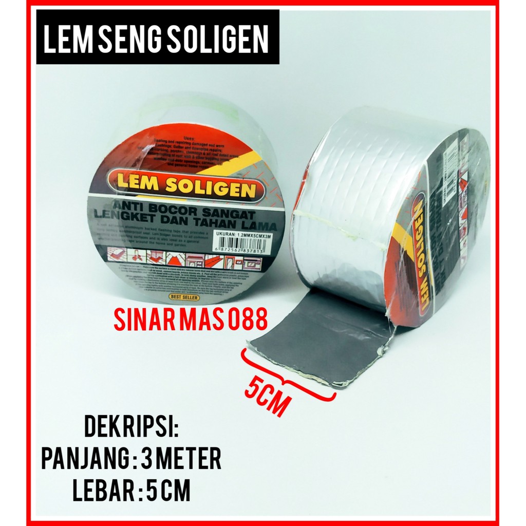 LEM SENG SOLIGEN 3M/LEM SENG/SUPER BAND/SENG BAND/ LEM ASBES BAGUS MURAH