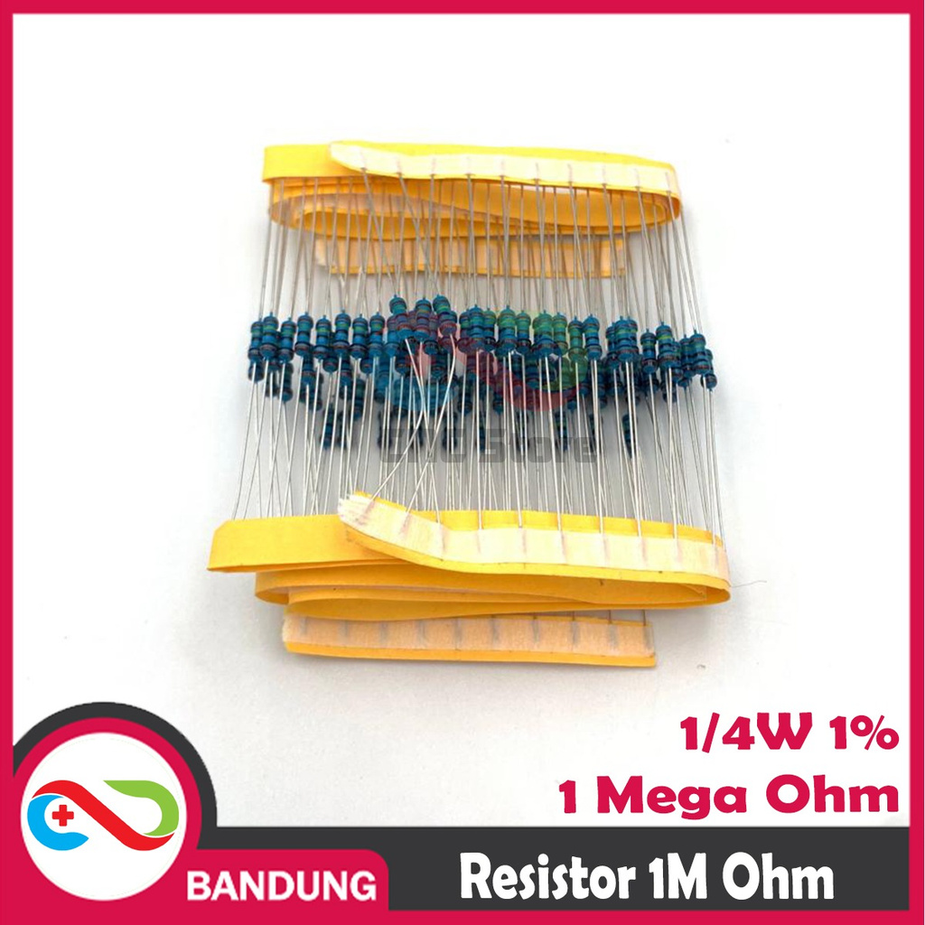 RESISTOR 1 M MEGA OHM 0.25W METAL FILM