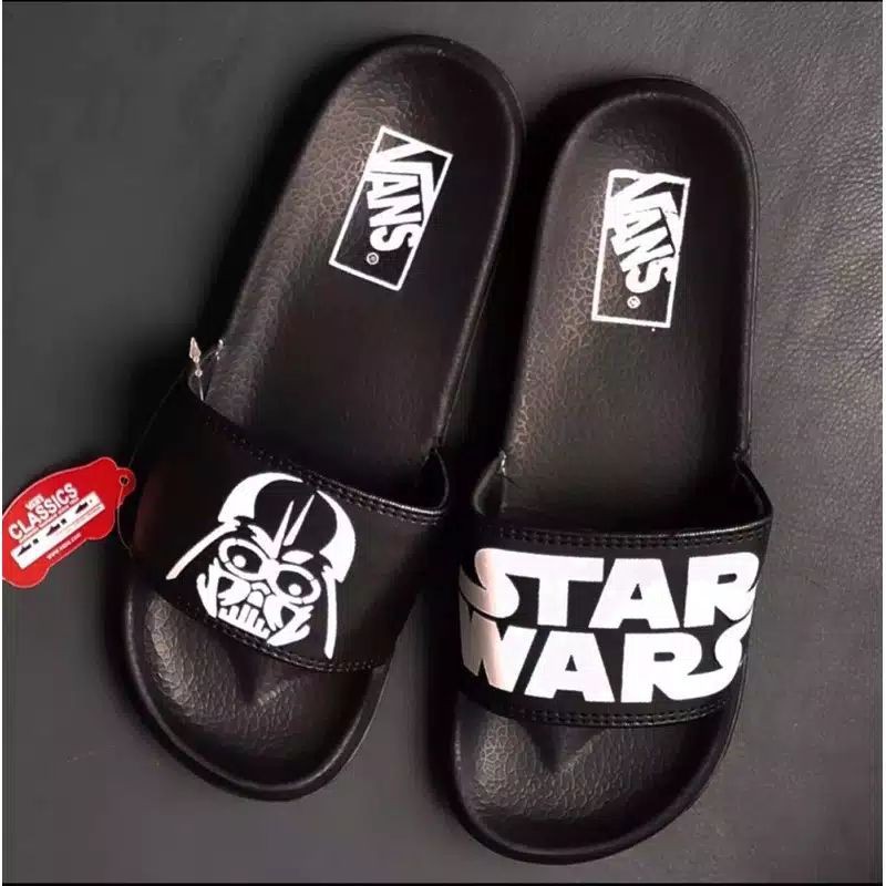 Sandal Slide Unisex Sandal Vans x STAR WARS Full Black-2