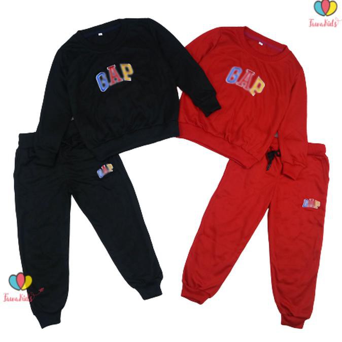Setelan Atta Anak 6-7 Th / Sweater + Jogger Celana Baju Lengan Panjang - Navy, Supreme