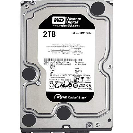 Harddisk WDC 2TB SATA3 64MB - Black - WD2003FZEX - Garansi 5 Th