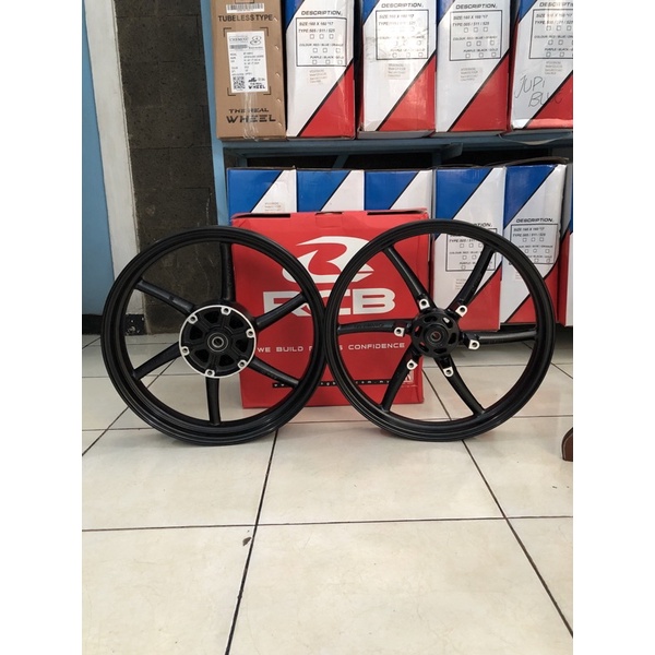 velg RCB SP522 NINJA RR HITAM BLACK