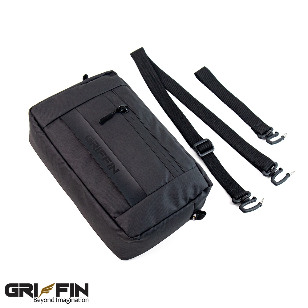 Pouch Bag Clutch Pria Levin Waistbag Distro Hitam by Griffin Apparel