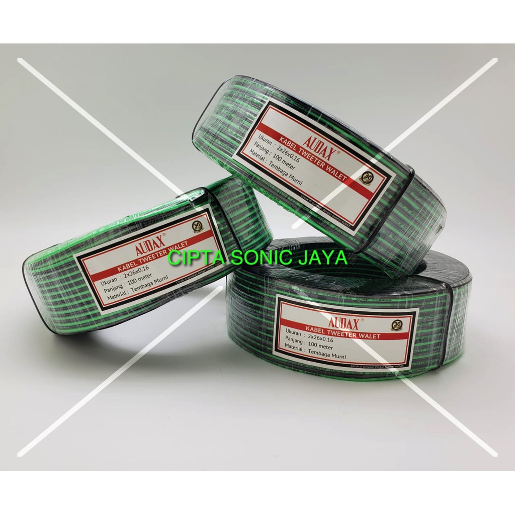 Kabel Tweter Walet Audax 2 X 26 X 0.17 Atau 2x26x0.16