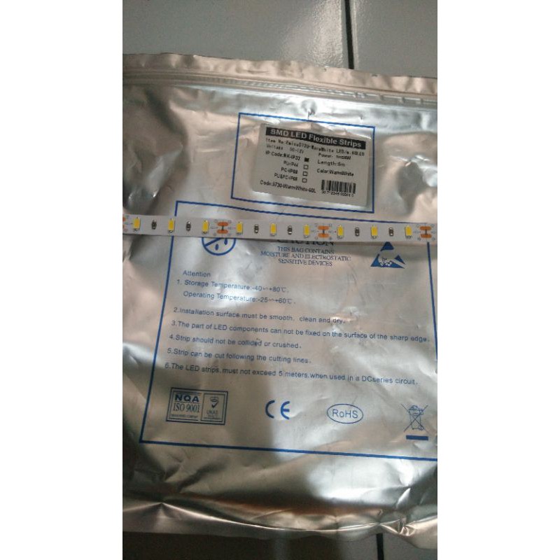 led strip(5730) indoor 12vdc 6w/mtr