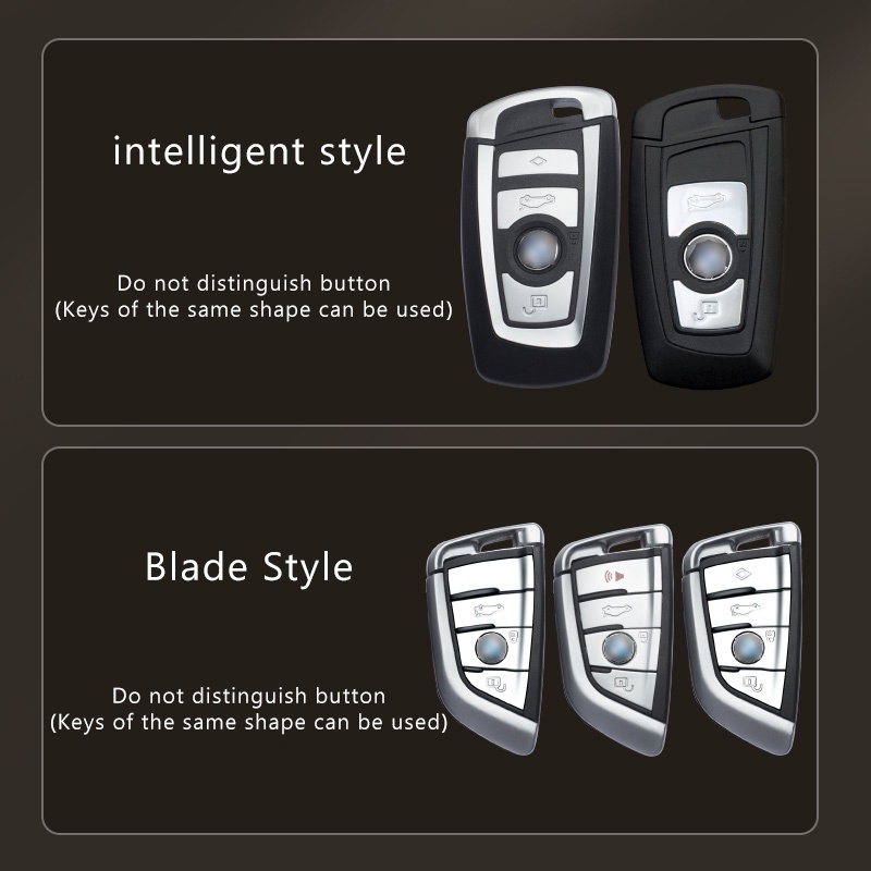 1 Set Case Pelindung Kunci Mobil BMW 1 2 3 5 Series E90 E60 F10 F30 X1 F48 X3 X5 F25 Bahan Zinc Alloy