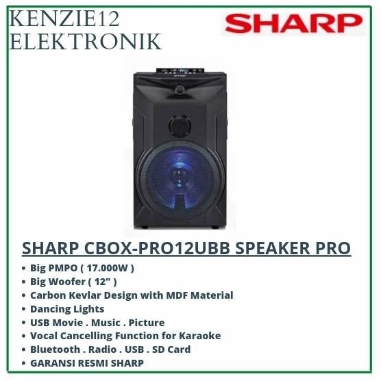 Sharp Speaker Aktif Sharp Cbox-Pro12Ubb Sharp Speaker Bluetooth Dishatantrisaa