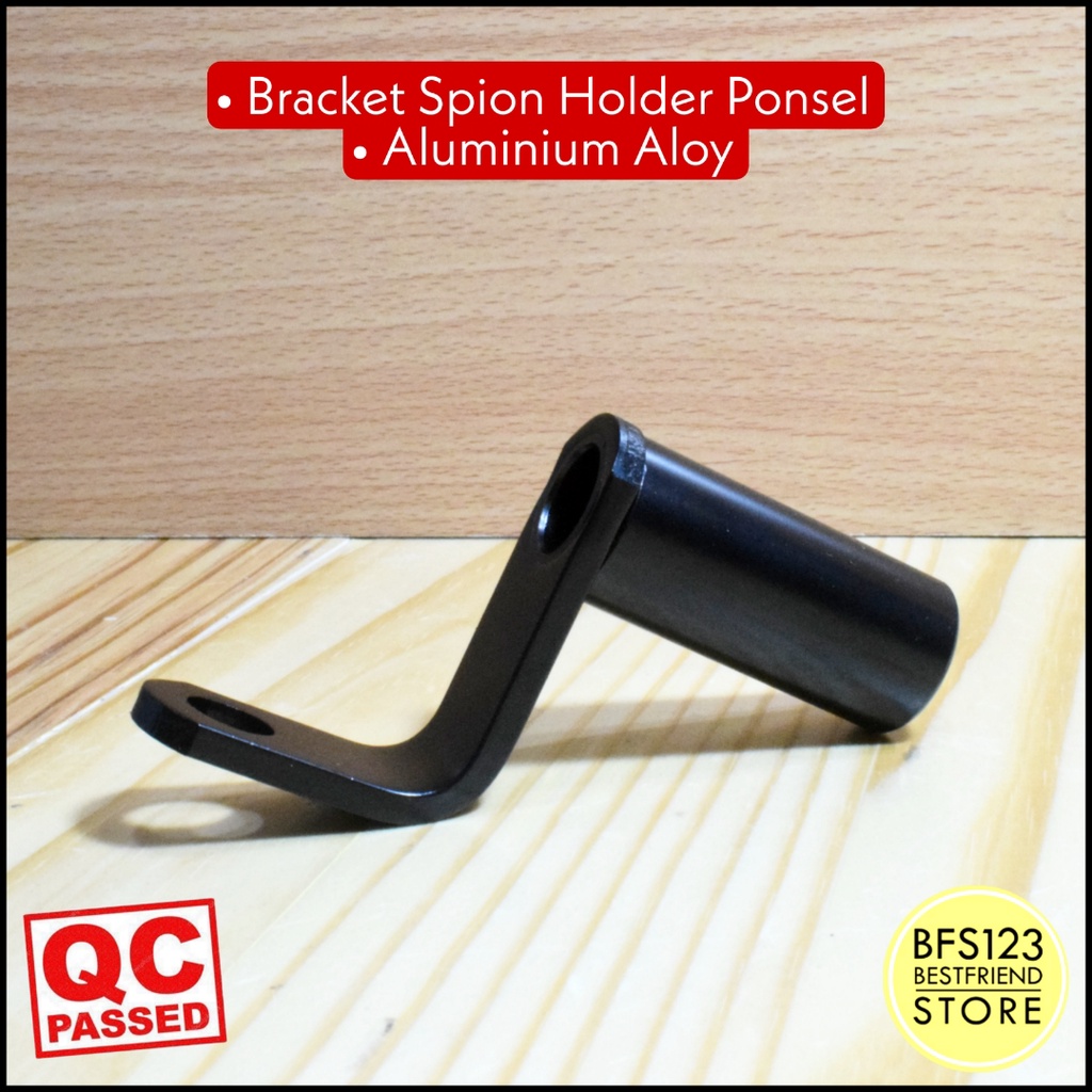 Bracket Spion Motor Lampu Senter Holder HP Aluminium Aloy