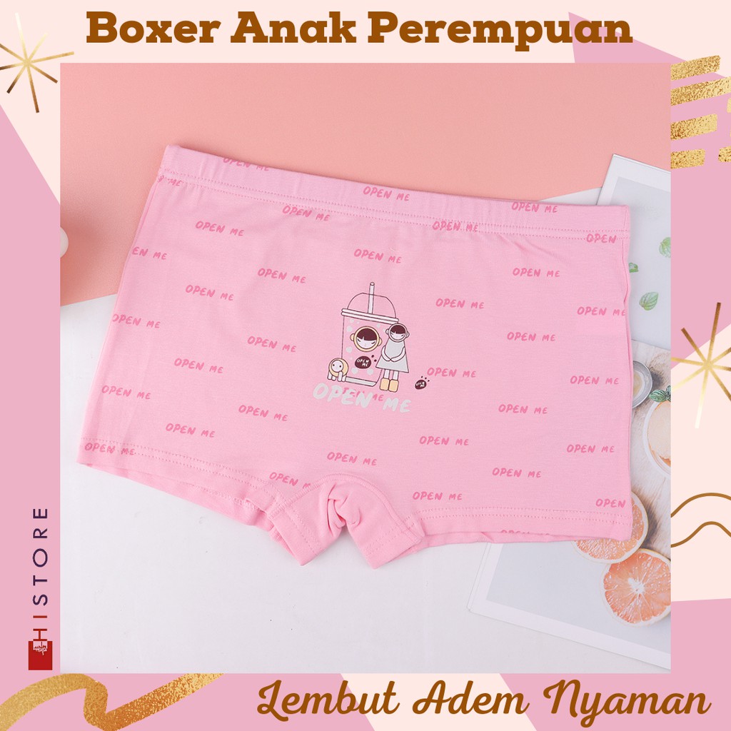 [HI] CD Boxer Anak Perempuan Murah / Celana Dalam Boxer Anak Cewek Katun 634